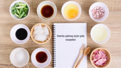 Hamilə qalmaq üçün qida reseptleri