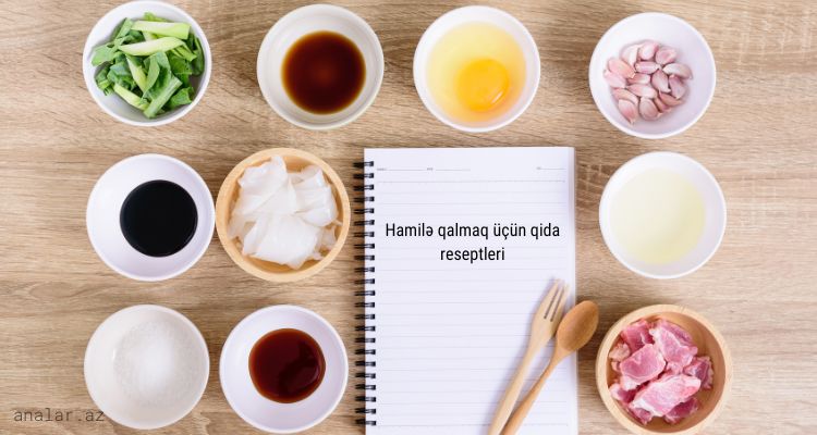 Hamilə qalmaq üçün qida reseptleri