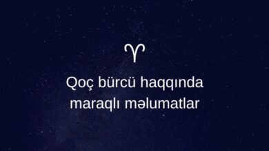 Qoç burcu haqqinda maraqli melumatlar