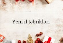 Yeni il tebrikleri