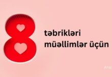 8 mart muellime tebrik