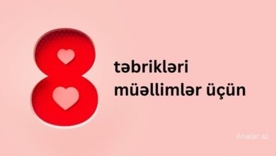 8 mart muellime tebrik