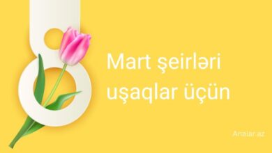 8 mart seirleri usaqlar ucun